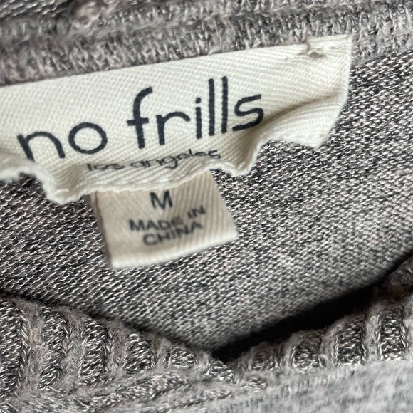 No Frills Los Angeles Long Sleeves Soft Hoodie Sweater W/ Draw Strings & Print - Picture 2 of 6